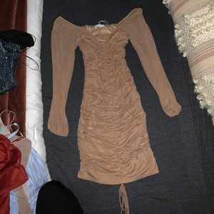Long sleeve crunch dress